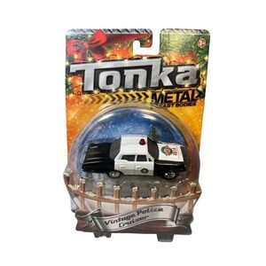NEW Tonka Metal Diecast Bodies VINTAGE POLICE CRUISER, Holiday Collection